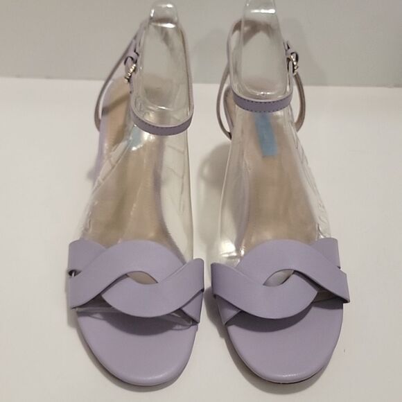 DRAPER JAMES Addison Twisted Strap Kitten Heel Sandals NWOT size 8.5 - Picture 1 of 6